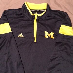 Adidas❗️Michigan zip up fleece